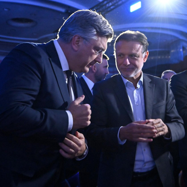 Andrej Plenković i Gordan Jandroković (HDZ) i Ivan Penava (DP)