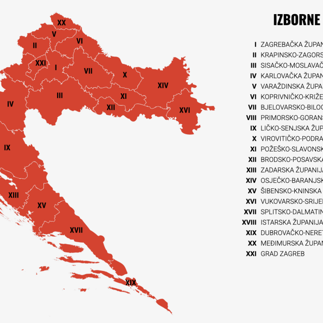 Karta s informacijama o glasanju na predsjedničkim izborima