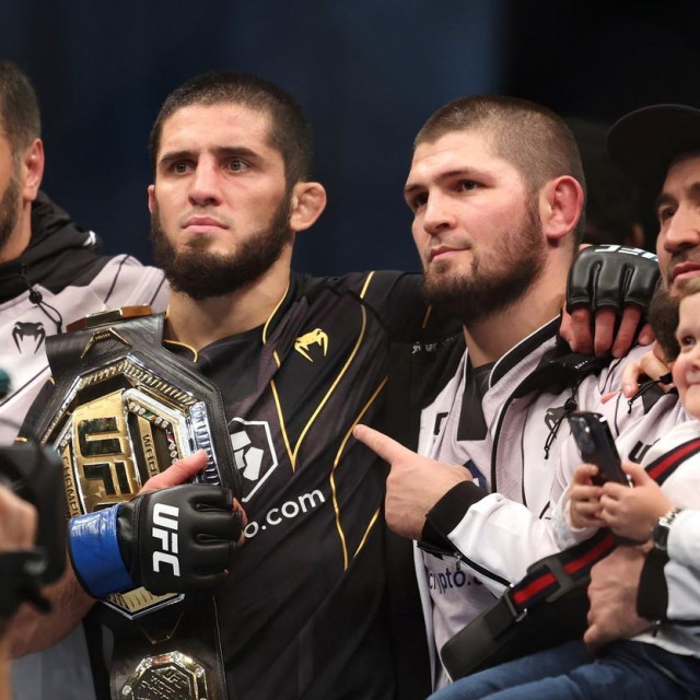 Islam Makhachev i Khabib Nurmagomedov 