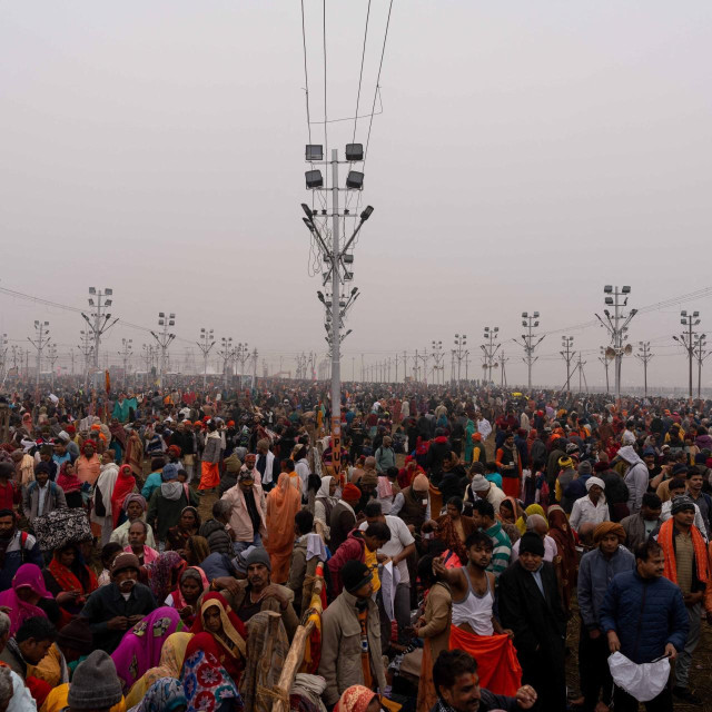 Posjetitelji festivala Maha Kumbh Mela koji su u Indiju stigli 13. siječnja