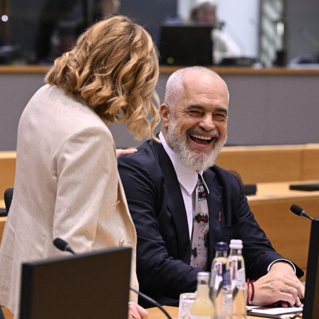 Giorgia Meloni i Edi Rama