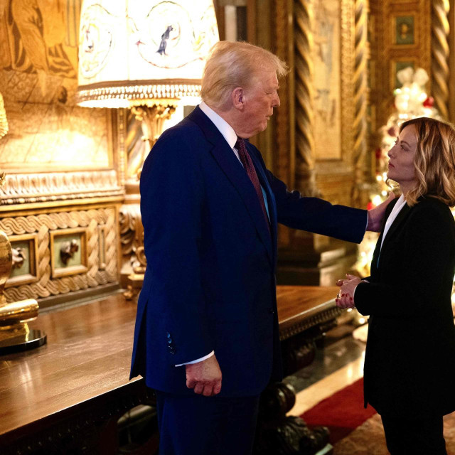 Donald Trump i Giorgia Meloni 