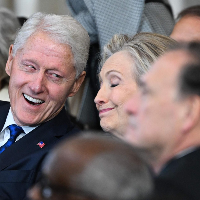 Bill Clinton i Hillary Clinton na Trumpovoj inauguraciji