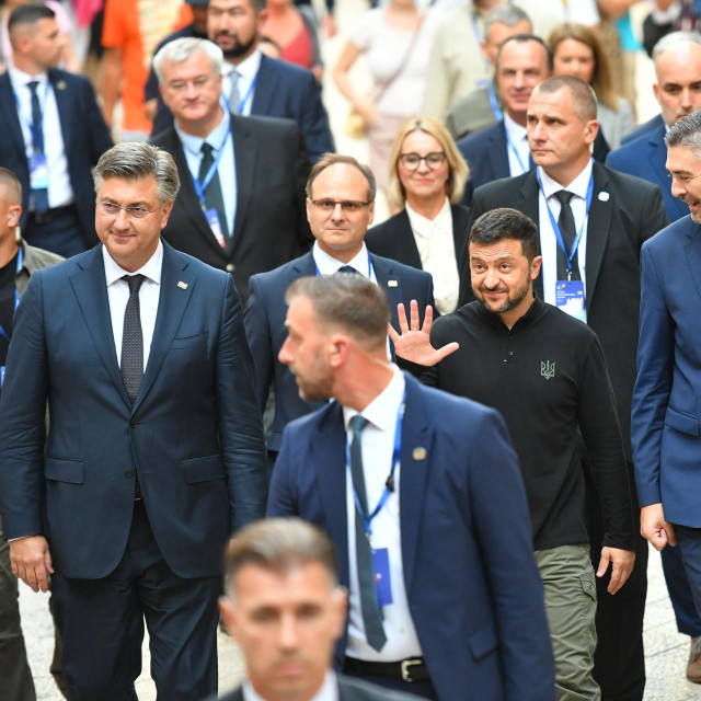 Plenković i Zelenski u šetnji Dubrovnikom nakon summita u rujnu 2024. godine