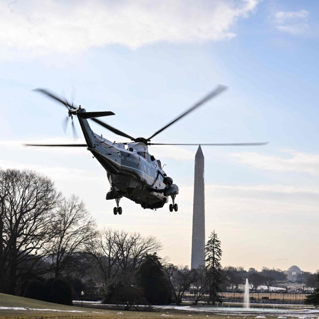 Helikopter s predsjednikom Donaldom Trumpom