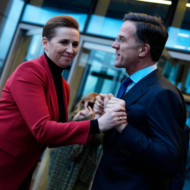 Mette Frederiksen i Mark Rutte