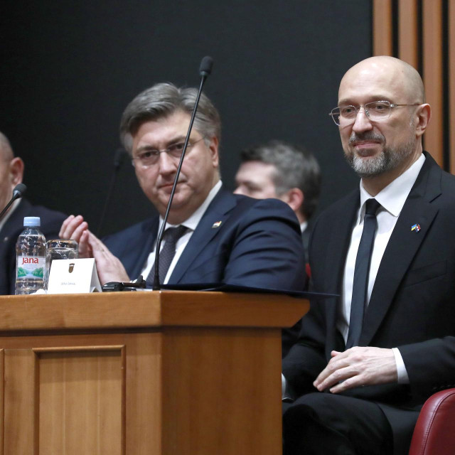 Tomo Medved, Andrej Plenkovic, Denis Šmihal