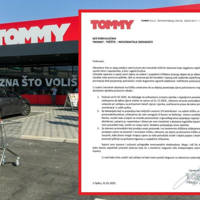 U Tommyju su bijesni na dobavljače