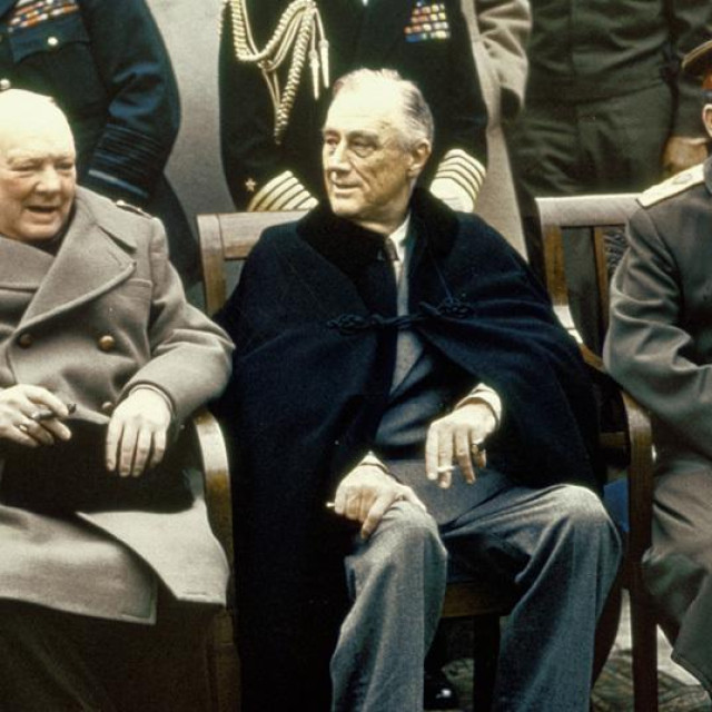 Winston Churchill, Franklin Delano Roosevelt i Josif Visarionovič Staljin