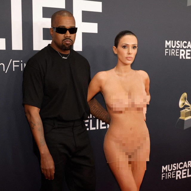 Kanye West i Bianca Censori na Grammyjima