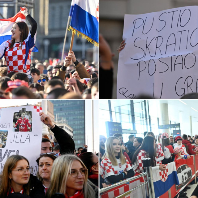 Doček rukometaša u Zagrebu