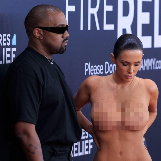 Kanye West i Bianca Censori na dodjeli Grammyja