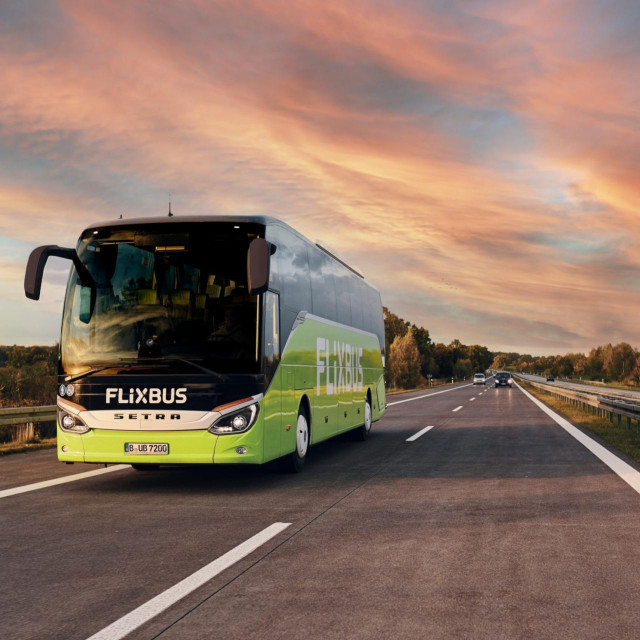 FLIXBUS bus, autoput