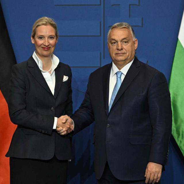 Alice Weidel i Viktor Orban  