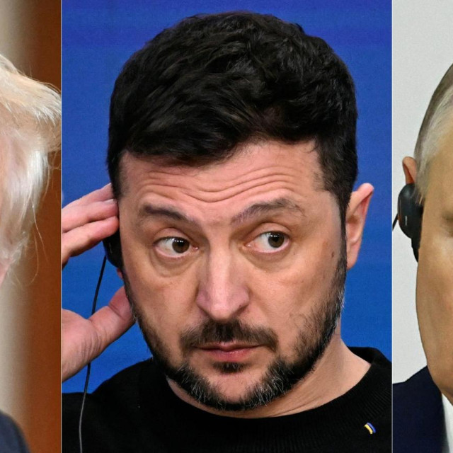 Donald Trump, Volodimir Zelensky, Vladimir Putin