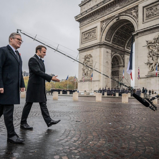 Keir Starmer i Emmanuel Macron