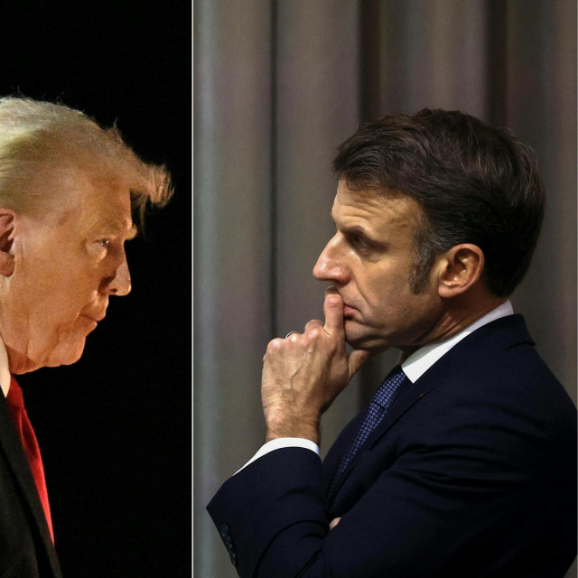 Donald Trump i Emmanuel Macron 