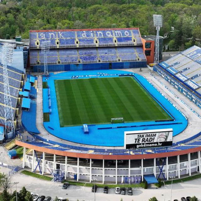 Stadion Maksimir fotografiran dronom