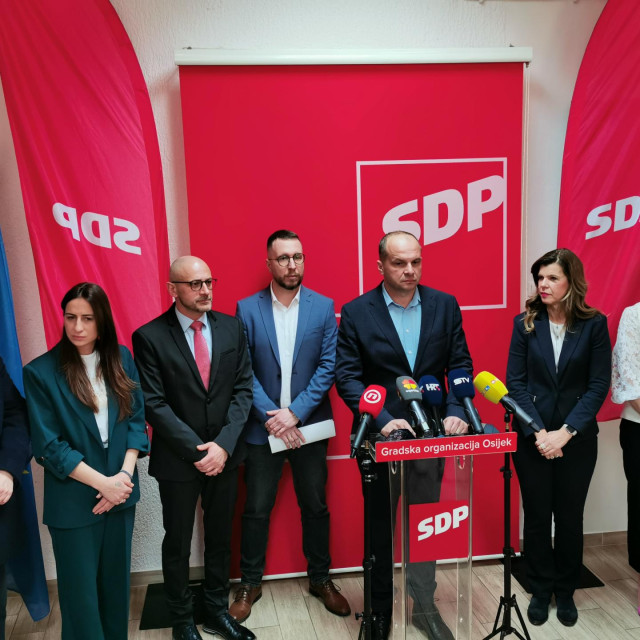 Predstavljanje Vjerana Marijaševića za kandidata SDP-a za gradonačelnika Osijeka