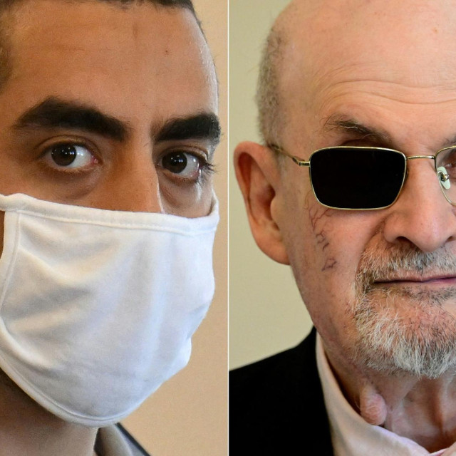 Hadi Matar (lijevo) i Salman Rushdie (desno)