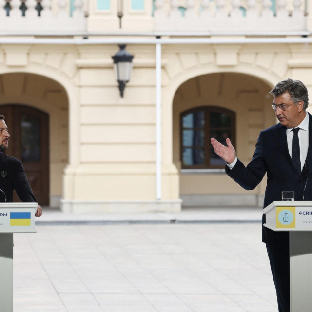 Volodimir Zelenski i Andrej Plenković