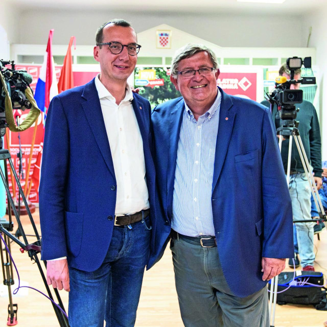 Marko Filipović i Vojko Obersnel u vrijeme prije svađe