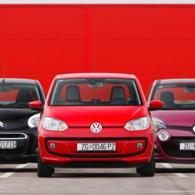 Kia Picanto, Citroen C1, VW UP, Renault Twingo, Chevrolet Spark, ilustracija
 