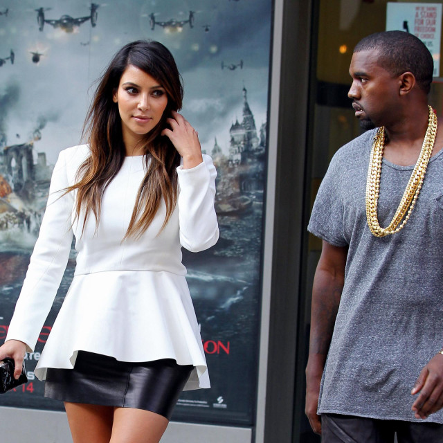 Arhivska snimka, Kim Kardashian i Kanye West u New Yorku