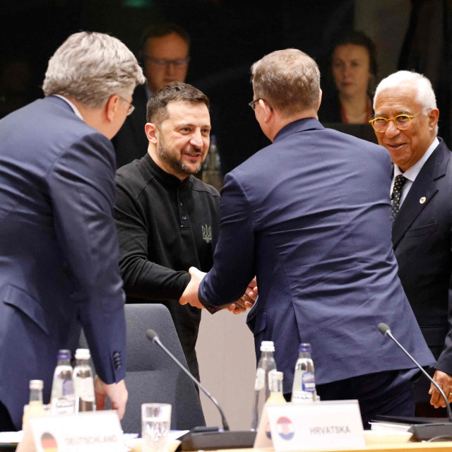 Volodimir Zelenski i Antonio Costa u Bruxellesu