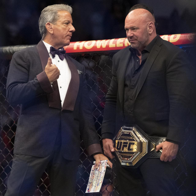 Bruce Buffer i Dana White