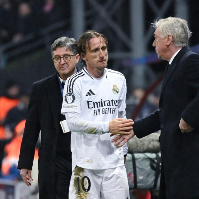 Luka Modrić i Carlo Ancelotti