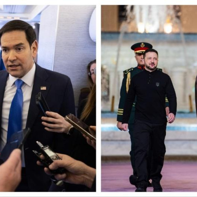 Volodimir Zelenski, Mohammed Bin Salman i Marco Rubio