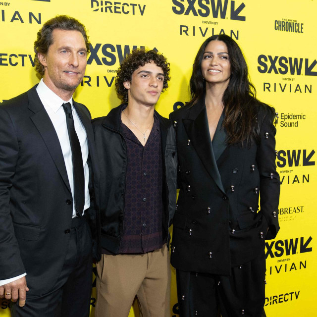 Matthew McConaughey, Camila Alves i Levi Alves McConaughey