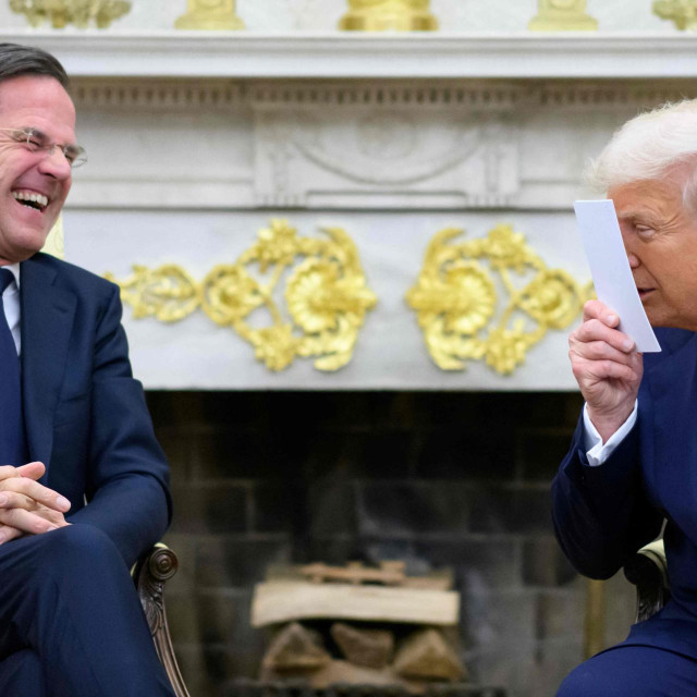 Mark Rutte i Donald Trump