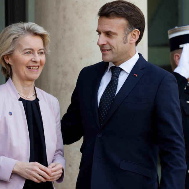 Ursula von der Leyen i Emmanuel Macron