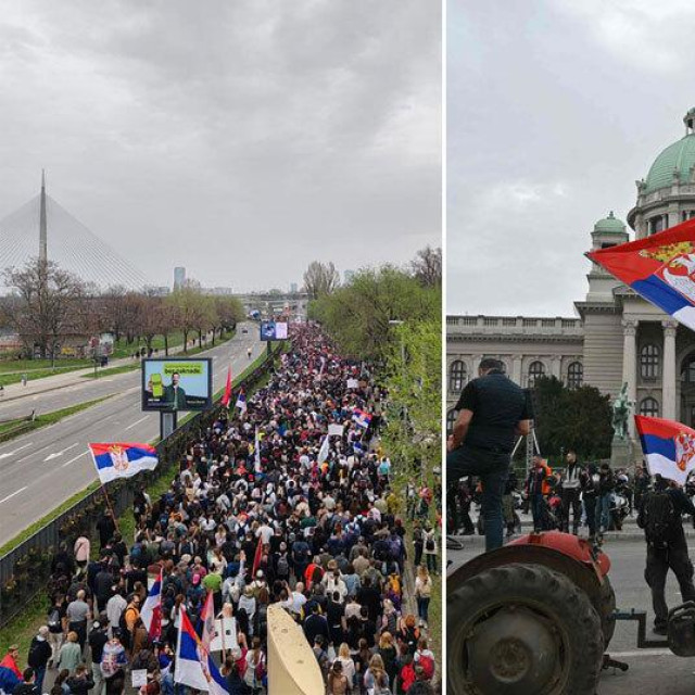 Veliki prosvjed u Beogradu