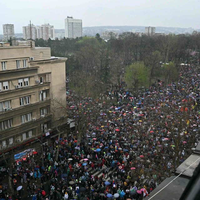 Prosvjednici u Beogradu