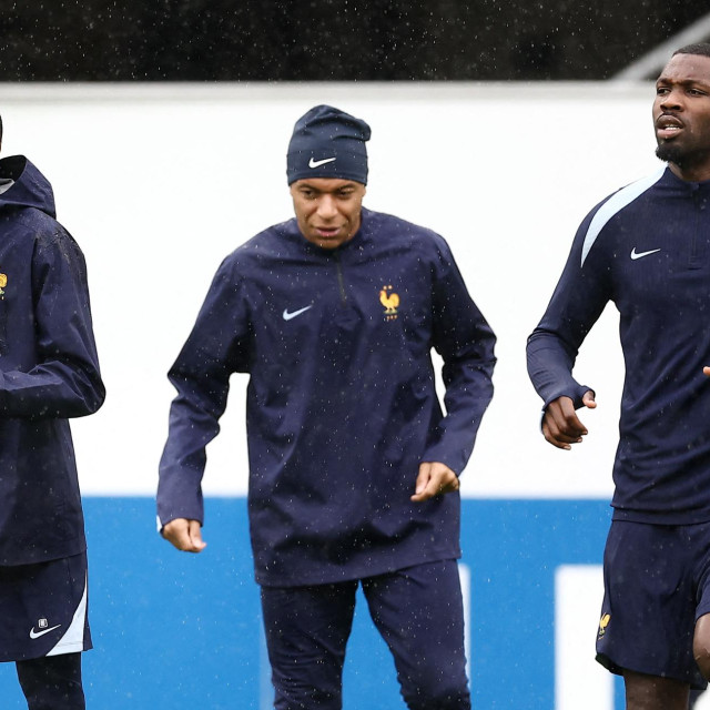 Ousmane Dembele, Kylian Mbappe i Marcus Thuram