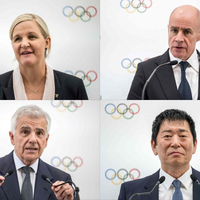 Kandidati za šefa MOO-a: Sebastian Coe, Kirsty Coventry, Johan Eliasch, princ Feisal al-Hussein, David Lappartient, Juan Antonio Samaranch mlađi i Morinari Watanabe 