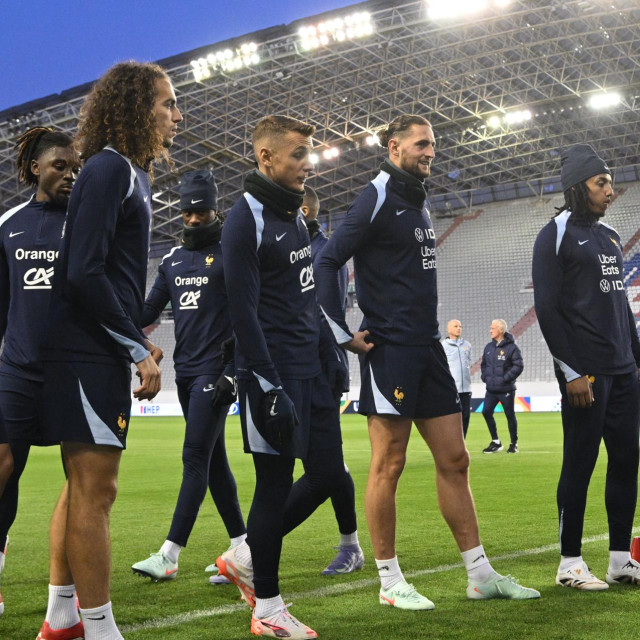 Trening francuske nogometne reprezentacije