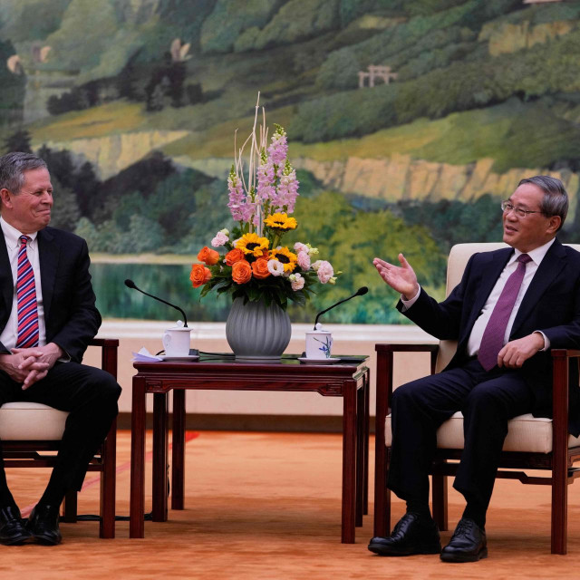 Steve Daines i Li Qiang