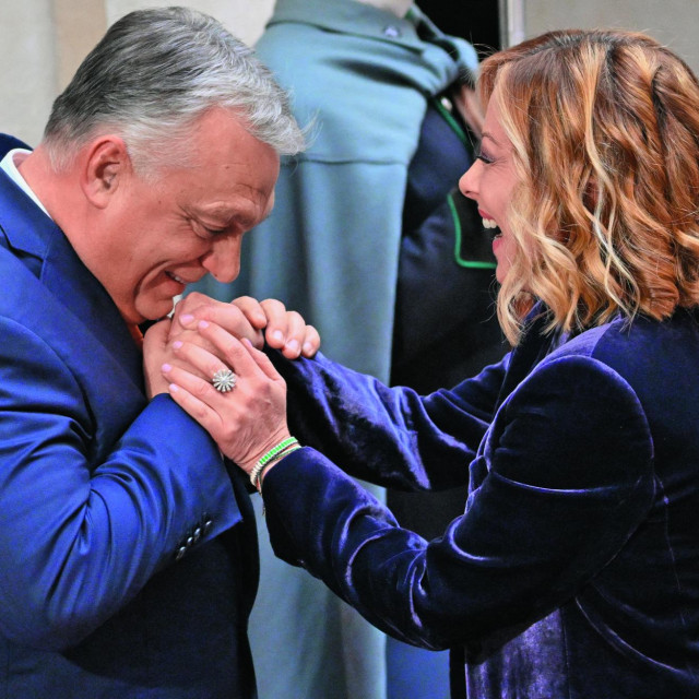 Giorgia Meloni i Viktor Orban 
