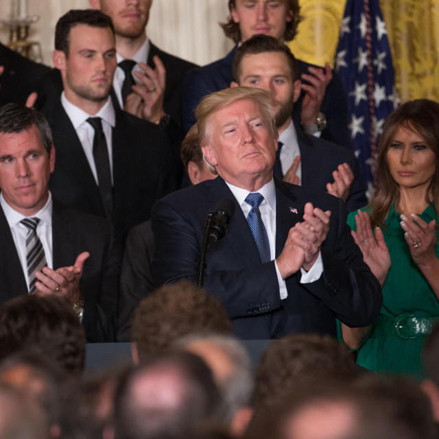 Mike Sullivan (lijevo) u društvu Donalda Trumpa
