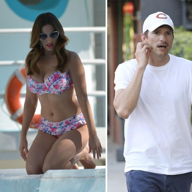 Kelly Brook, Ashton Kutcher i Kourtney Kardashian