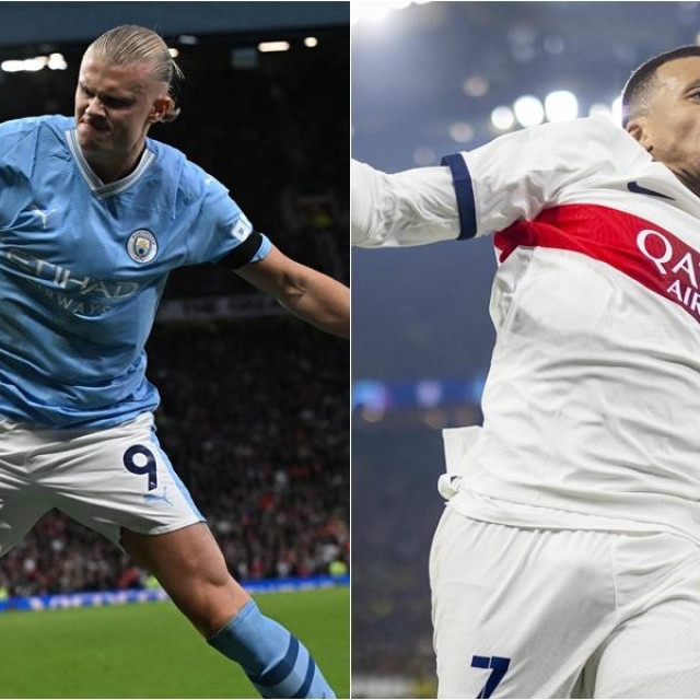 Erling Haaland i Kylian Mbappé