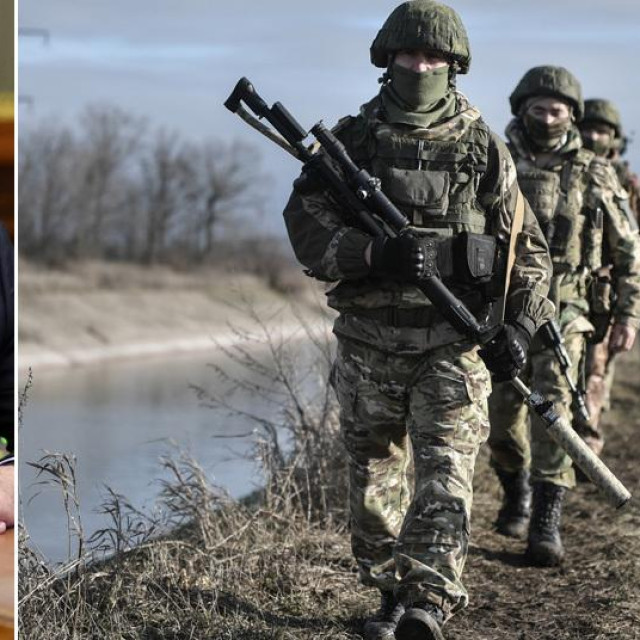 Vladimir Putin i ruski vojnici