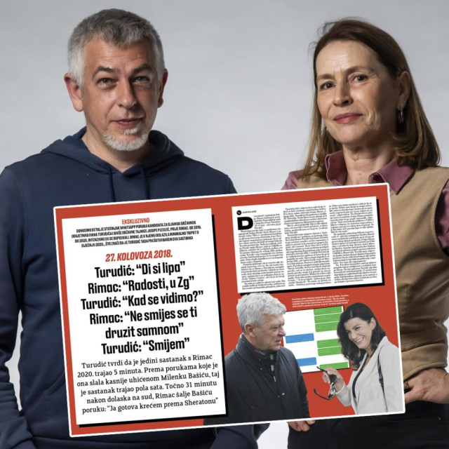 Novinari Jutarnjeg lista Marin Dešković i Slavica Lukić