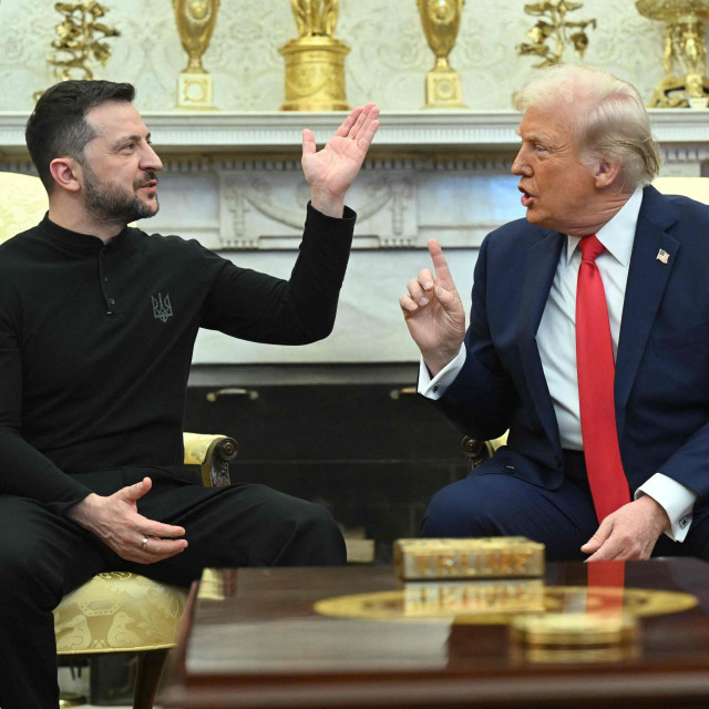 Ukrajinski predsjednik Volodimir Zelenski i američki predsjednik Donald Trump tijekom sastanka u Bijeloj kući u veljači 2025.