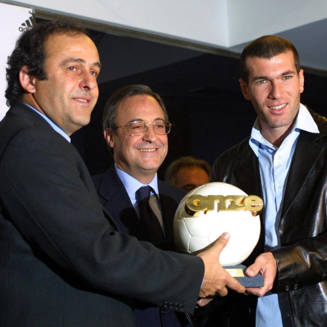 Florentino Perez s Platinijem i Zidaneom