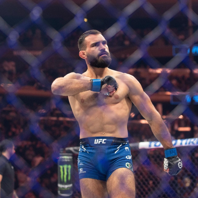 November 11, 2023, New York, NY, United States: New york, NY: Benoit Saint-Denis celebrates his win in the UFC Lightweight bout during the UFC 295 event at Madison Square Garden on November 11, 2023 in New York City.,Image: 821510624, License: Rights-managed, Restrictions:, Model Release: no, Credit line: Justin Renfroe/Zuma Press/Profimedia